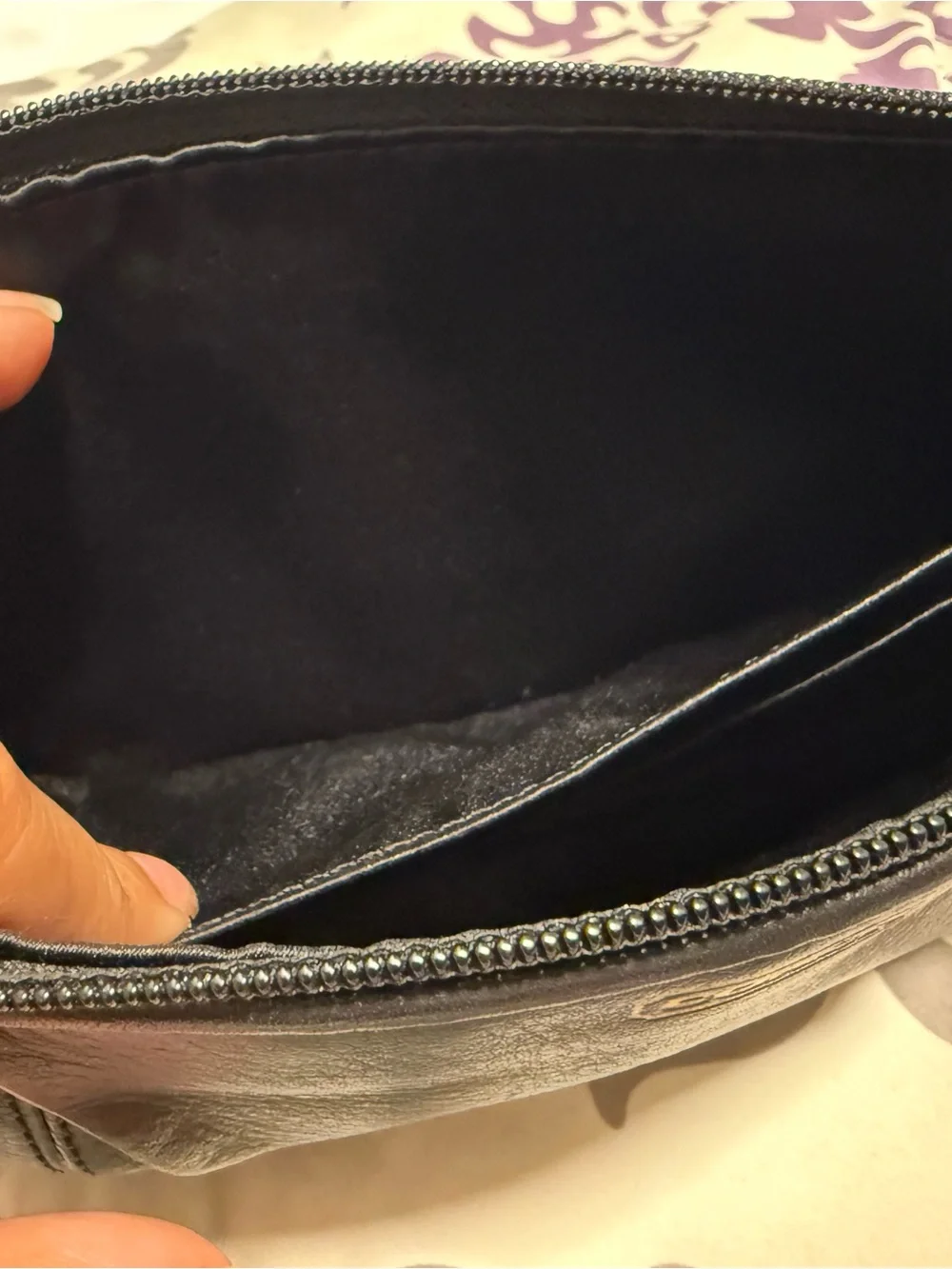 Coach Black Pebbled Leather Shoulder Tote with Gold Logo